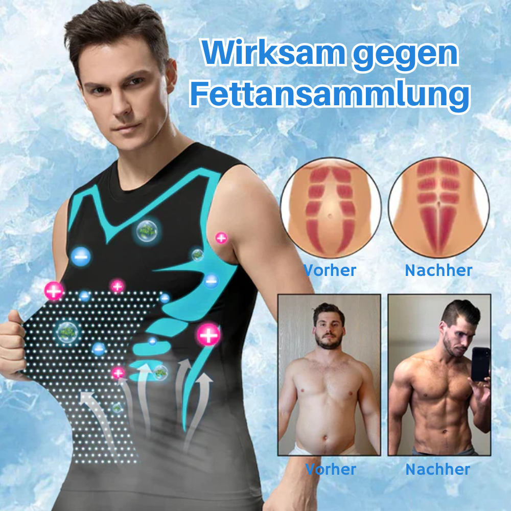 Kompressionsweste Herren | Formend für Brust &amp; Bauch, nahtlos und atmungsaktiv unter Kleidung