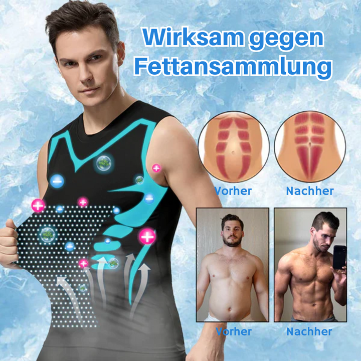 Kompressionsweste Herren | Formend für Brust &amp; Bauch, nahtlos und atmungsaktiv unter Kleidung