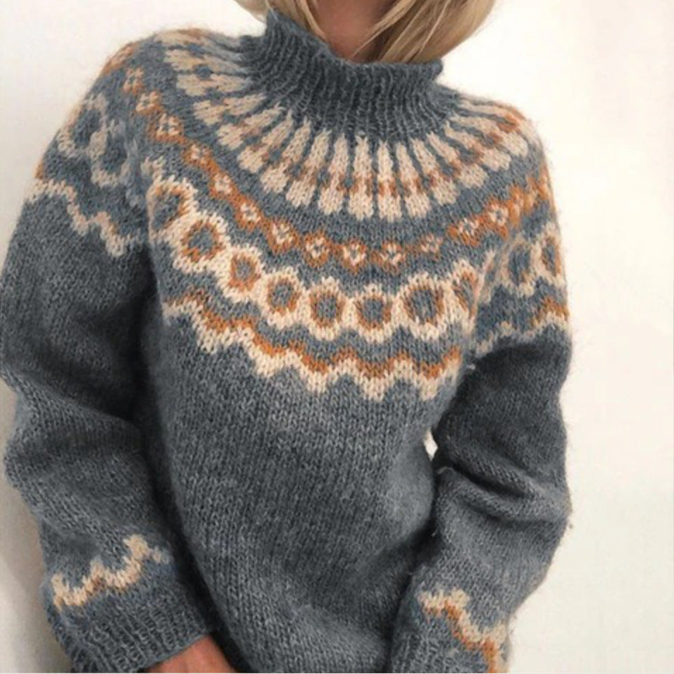 Damen Winterpullover aus Woll-Kaschmir-Mix | Warmer weicher Pullover mit zeitlosem Design für Alltag und kalte Wintertage