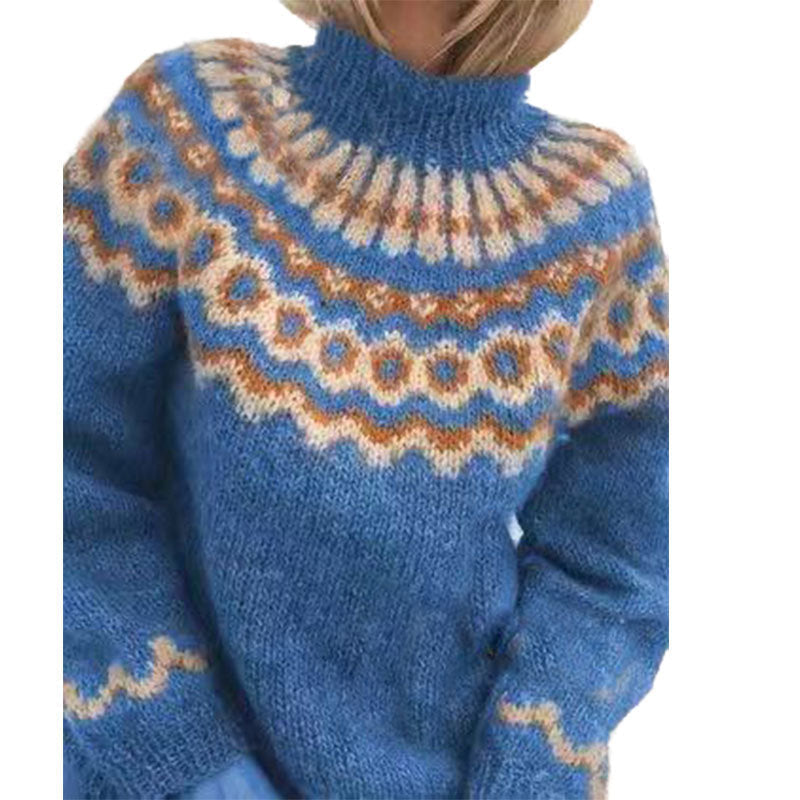 Damen Winterpullover aus Woll-Kaschmir-Mix | Warmer weicher Pullover mit zeitlosem Design für Alltag und kalte Wintertage