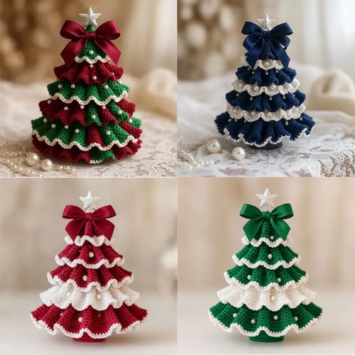 TwinkleStitch – Kit de crochet fait main pour sapins de Noël