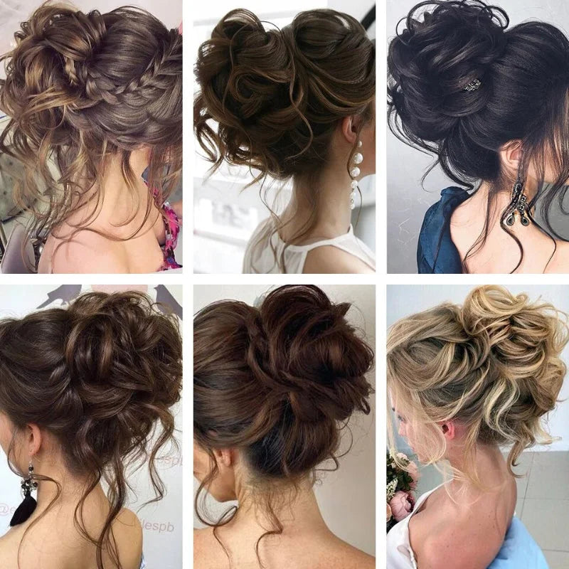 Dutt-Haarteil | Zum Anclippen für mehr Volumen, natürlicher Messy-Bun-Look und sicheren Halt