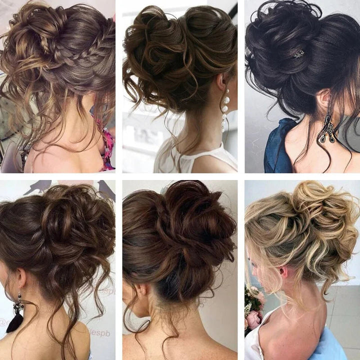 Dutt-Haarteil | Zum Anclippen für mehr Volumen, natürlicher Messy-Bun-Look und sicheren Halt