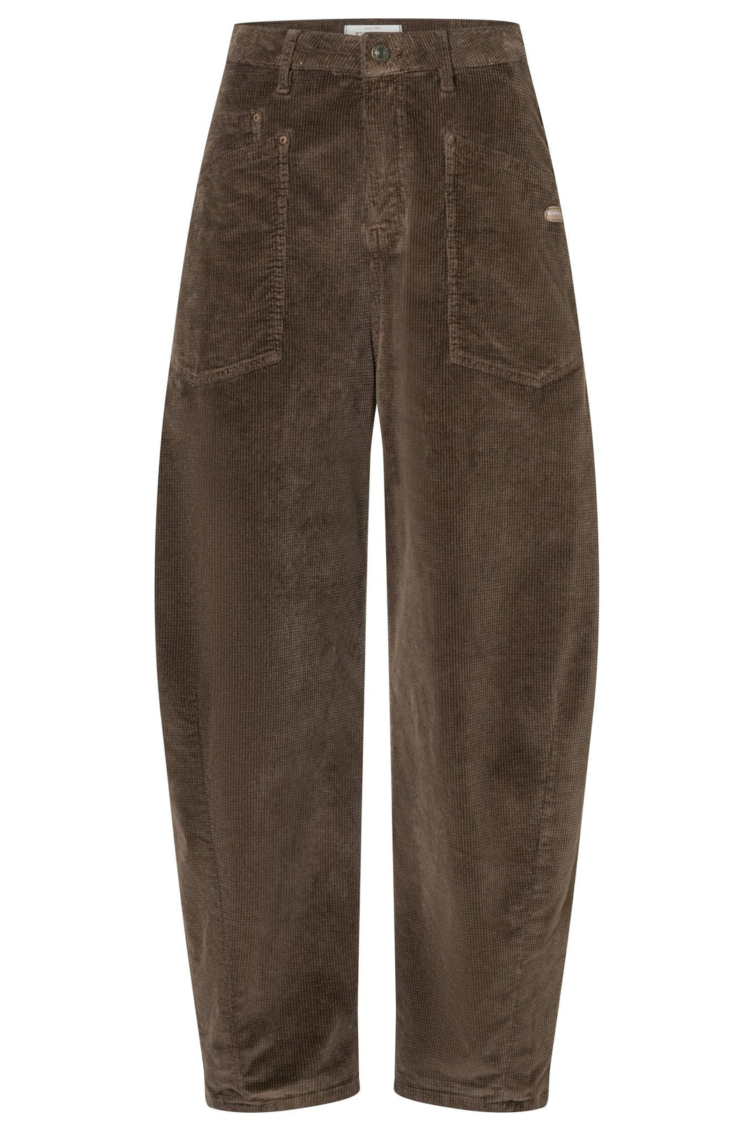 Cordhose | O-Shape mit hoher Leibhöhe und verkürztem, konischem Bein