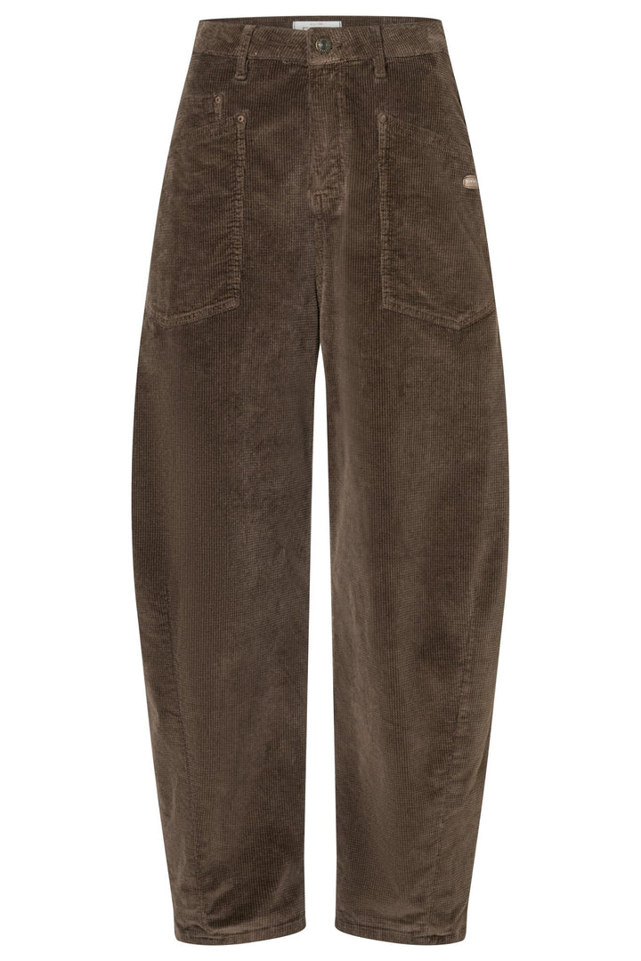 Cordhose | O-Shape mit hoher Leibhöhe und verkürztem, konischem Bein