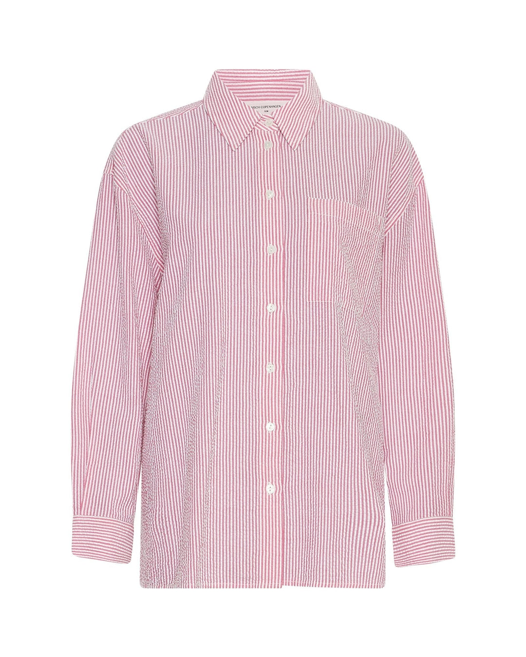 Damen Bluse | Gestreifte Bluse mit klassischem Kragen, Knopfleiste und lockerer Passform