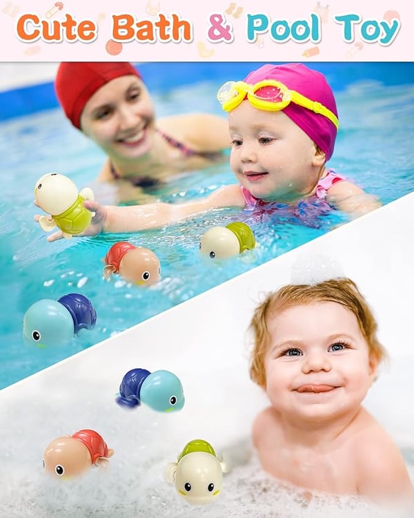 TinyTide - Interaktives Schildkröten-Badespielzeug-Set