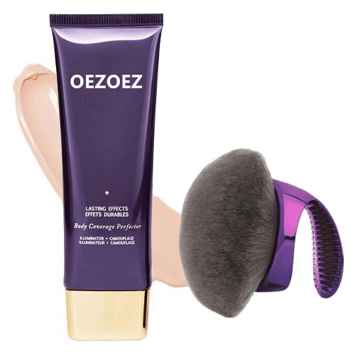 Complexion perfecter for body &amp; face | 24h coverage waterproof, sweatproof &amp; smudge-proof | Conceals scars/veins/tattoos | 6 shades