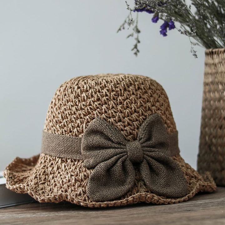 Damen Sommerhut aus Stroh mit verstellbarer Krempe | Atmungsaktiv &amp; leicht für Strand, Urlaub &amp; Alltag | LunaShade
