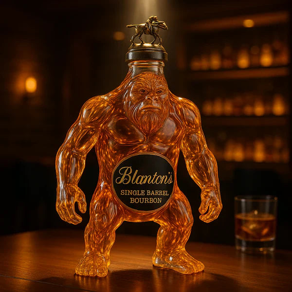 Bottiglia di whisky Bigfoot in vetro | Design scultoreo per collezionisti e appassionati di whisky | 370 ml, decorativa e appariscente