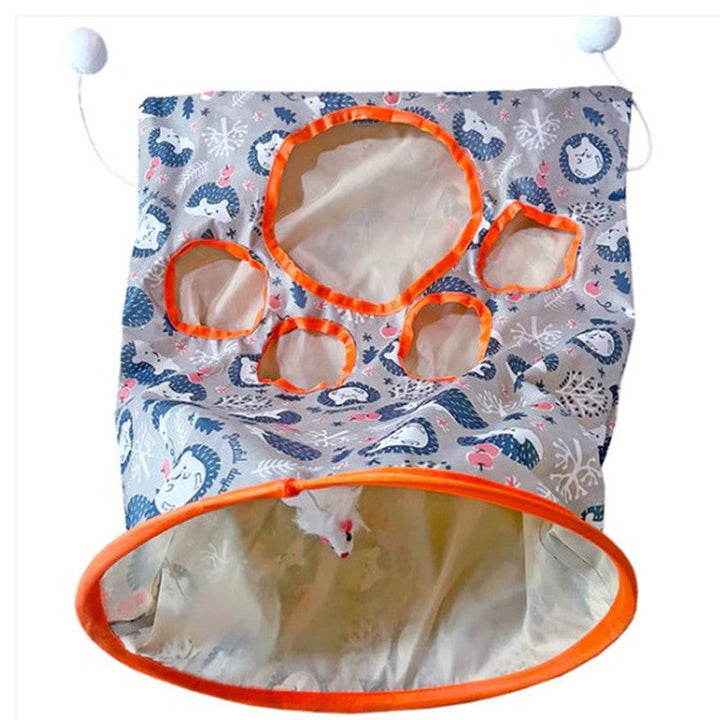 Divertimento infinito Borsa tunnel portatile per gatti