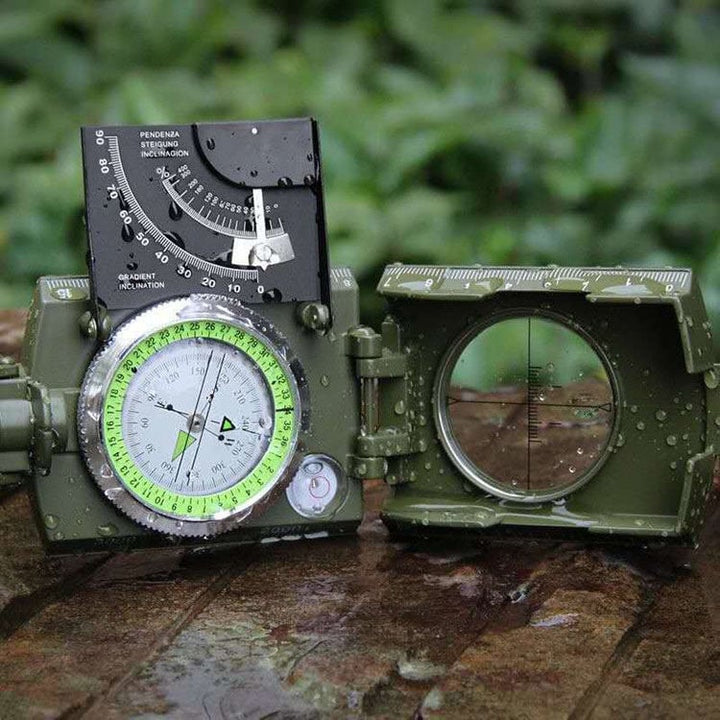 Militär Kompass | Wasserdichter Outdoor-Kompass mit Klinometer für Navigation und Orientierung