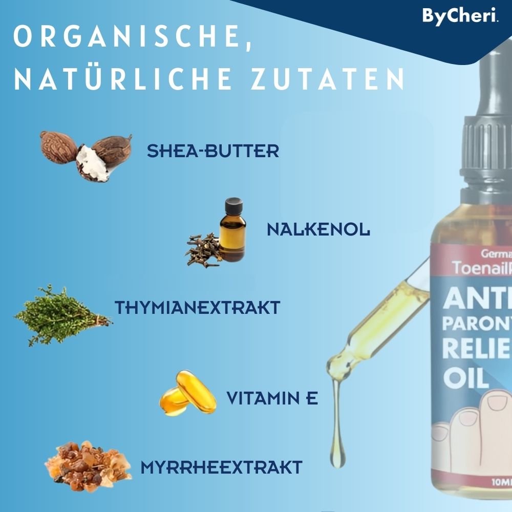 Olio per la cura delle unghie con bordo ungueale irritato | Con olio di chiodi di garofano, vitamina E e burro di karité | 10 ml