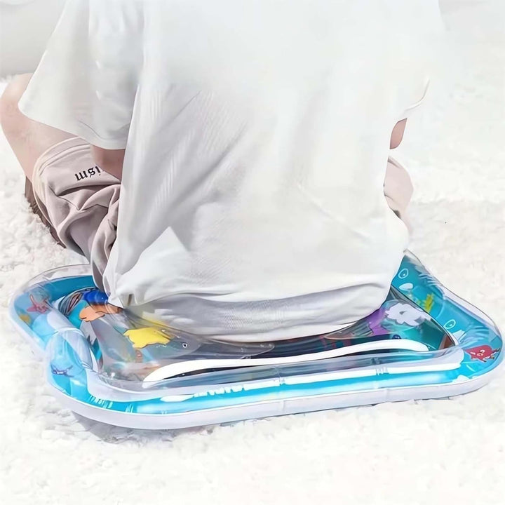 Wasser-Spielmatte für Katzen | Interaktive Katzenmatte mit Fischmotiven | Kühlende Spielmatte aus PVC