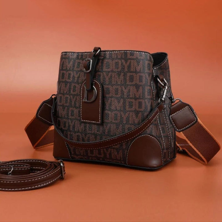 Damen Schultertasche Retro aus PU 21×19×12 cm | Mehrere Fächer &amp; Magnetverschluss | Verstellbare Riemen, viele Farben