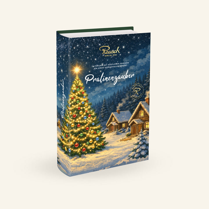 Pralinen Adventskalender | 24 Türchen mit 26 Pralinen und Trüffeln | Schokolade mit Nougat, Marzipan und fruchtigen Füllungen