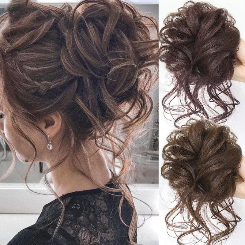 Dutt-Haarteil | Zum Anclippen für mehr Volumen, natürlicher Messy-Bun-Look und sicheren Halt