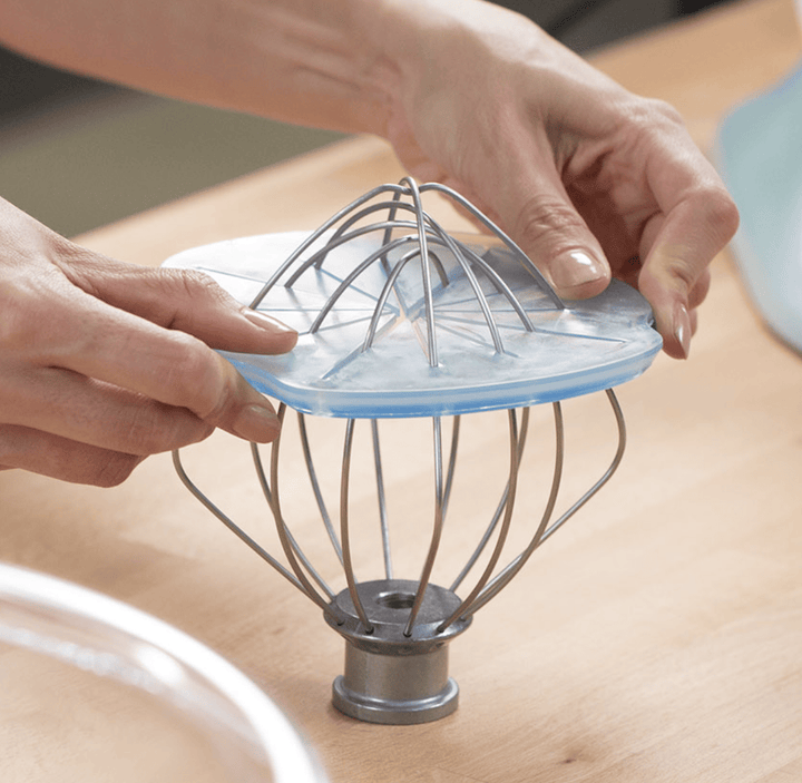 Whisk Cleaner for KitchenAid 6-Wire | Remove Dough Residue in Seconds | Splash Guard Holder | For 4.5–5 qt Tilt-Head &amp; Lift Bowl