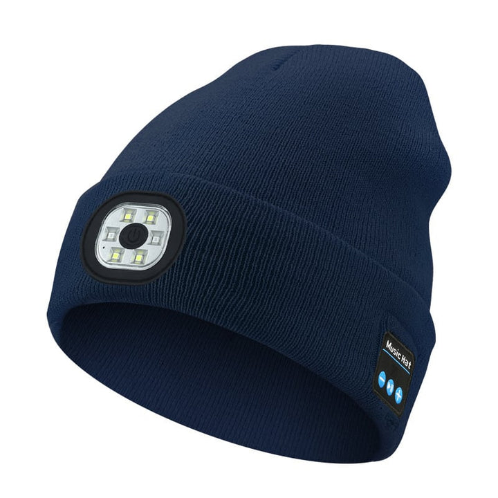 Bluetooth Mütze | Wintermütze mit LED-Licht und kabellosen Kopfhörern