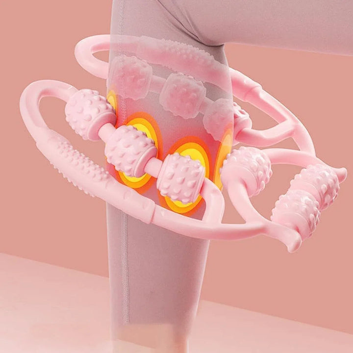 Beinmassage Roller Set 2er-Pack | Körpermassage für Beine, Arme &amp; Gesäß | Ergonomische Faszienroller mit Anti-Rutsch-Griff