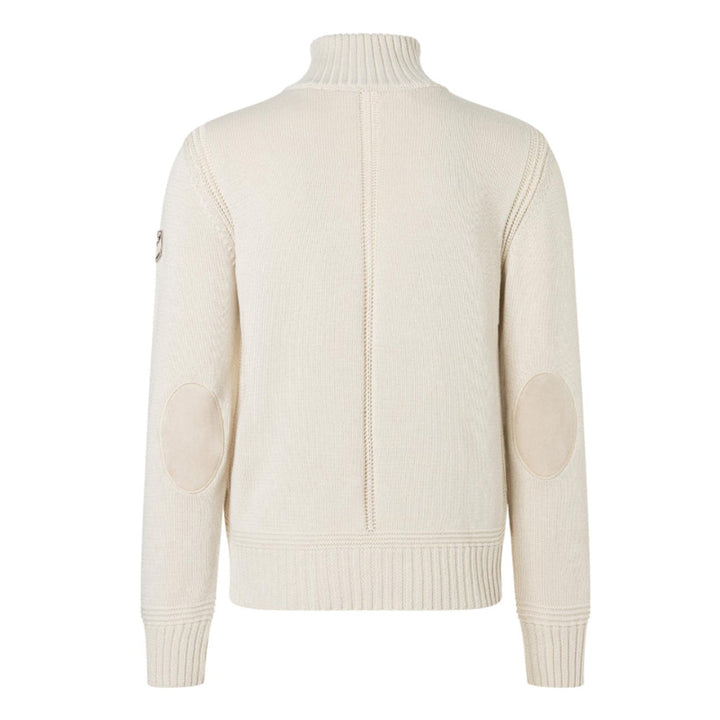 Herren Troyer Strickpullover mit halbem Reißverschluss | Regular Fit mit geripptem Stehkragen und markantem Ärmeldesign