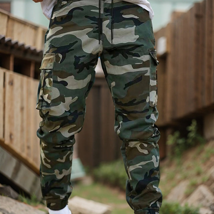 Herren Cargohose mit flexiblem Bund | Robuster Nylon-Baumwoll-Mix | Viele Taschen für Alltag &amp; Outdoor | Gerade Passform S–3XL