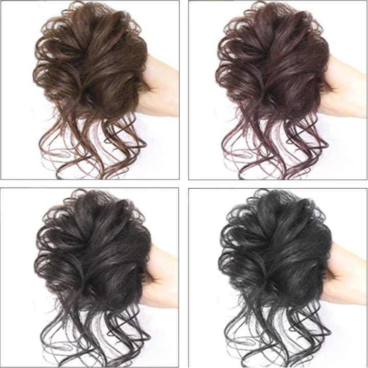 Dutt-Haarteil | Zum Anclippen für mehr Volumen, natürlicher Messy-Bun-Look und sicheren Halt