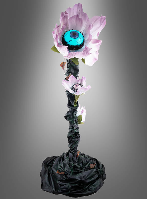 Halloween Blume animiert 180 cm | Riesige Deko-Pflanze mit leuchtendem Auge, Bewegung und Sound für Halloween-Partys