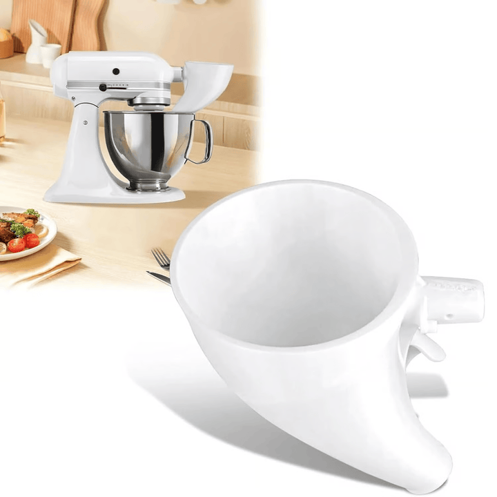 Entonnoir à farine pour mixeur KitchenAid | Ajout propre sans éclaboussures, large ouverture | Verse rapidement farine, sucre &amp; liquides dans le bol