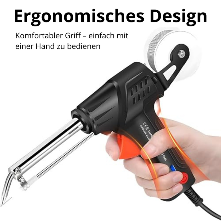 Elektrischer Lötkolben mit Keramikheizung | Schnellaufheizendes Lötwerkzeug für Elektronik &amp; Platinen | Präzises Löten in 20 Sekunden