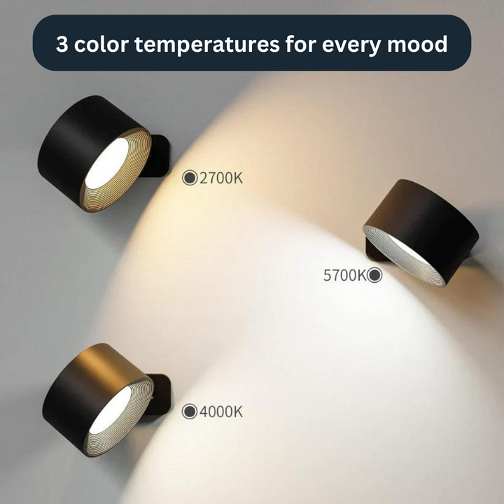 Vista - the 360° rechargeable LED wall lamp