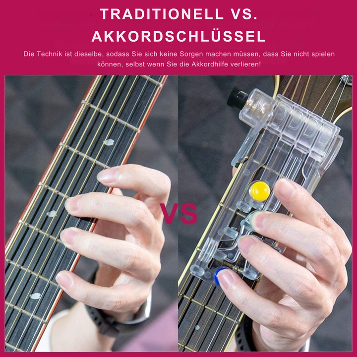 Aiuto per imparare la chitarra StringLeitfaden™ | Portatile e compatto | Impara gli accordi più velocemente, ideale per principianti e in viaggio