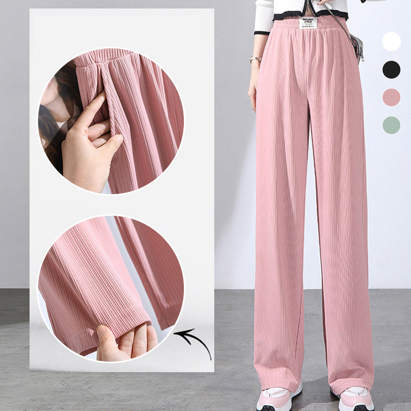Damen Sommerhose High Waist mit weitem Bein | Leicht, knitterfrei &amp; weich fallend | Lässige Strand- &amp; Alltagshose
