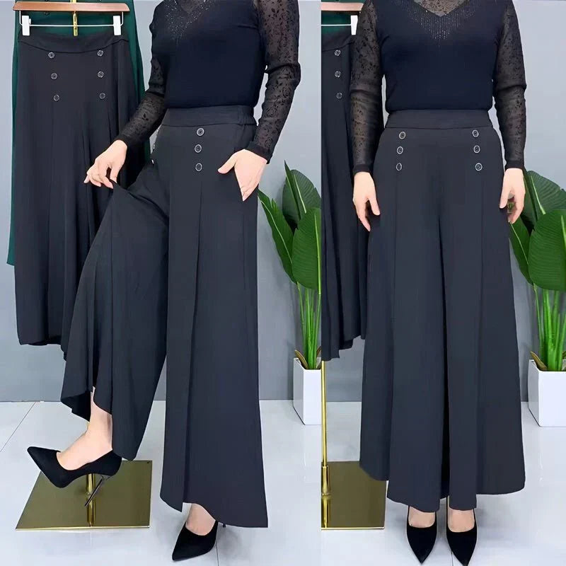 Damen Weitbein-Hose | Elegante Wide-Leg Hose mit hohem Tragekomfort für Alltag und Büro