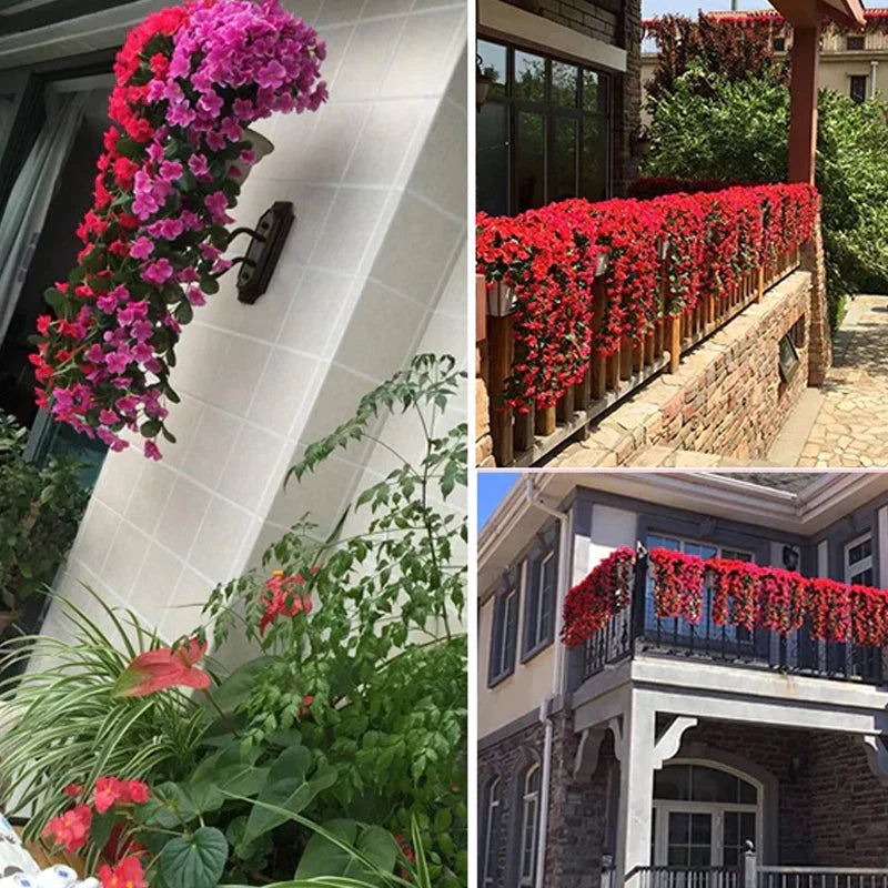 Künstliche Hängeblumen | Realistisch &amp; Pflegeleicht | Elegante Raumdekoration