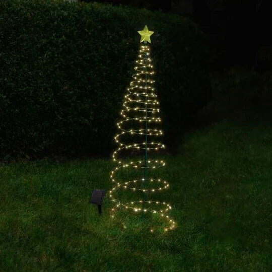 50% DISCOUNT | ShineTree™ - Solar LED metal Christmas tree with string lights [Last day discount]