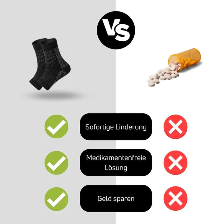 Kompressionssocken Fuß &amp; Knöchel | Stabiler Halt &amp; mehr Komfort | Unterstützt Durchblutung | Für Alltag, Sport &amp; lange Tage
