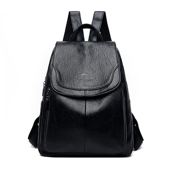 Leder Rucksack | Anti-Diebstahl mit versteckten Reißverschlüssen und 15-Zoll-Laptopfach