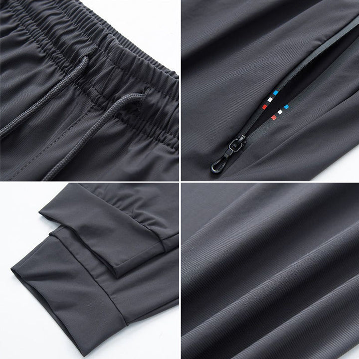 Schnelltrocknende Freizeithose | Stretchhose mit Reißverschlusstaschen und UV-Schutz