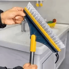 Elektrische Reinigungsbürste 3-in-1 | Rotierende Bürste mit 3 Aufsätzen | Akkufreie Haushaltsbürste für Bad, Küche &amp; Fugen
