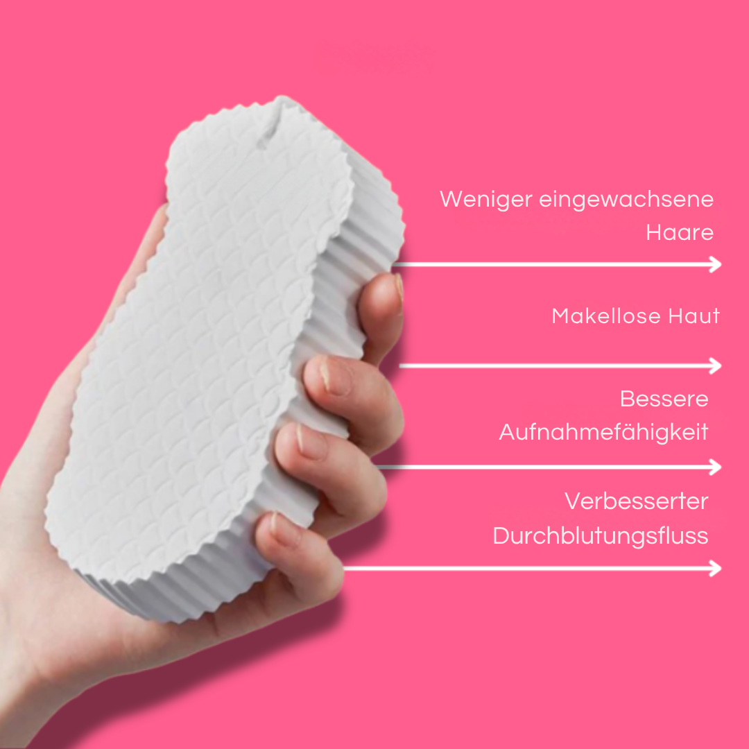 Ultra-Soft Exfoliating Bath Sponge | Usable Without Scrub &amp; Shower Gel | For Smoother, Fresher Skin | Ideal for Sensitive Skin