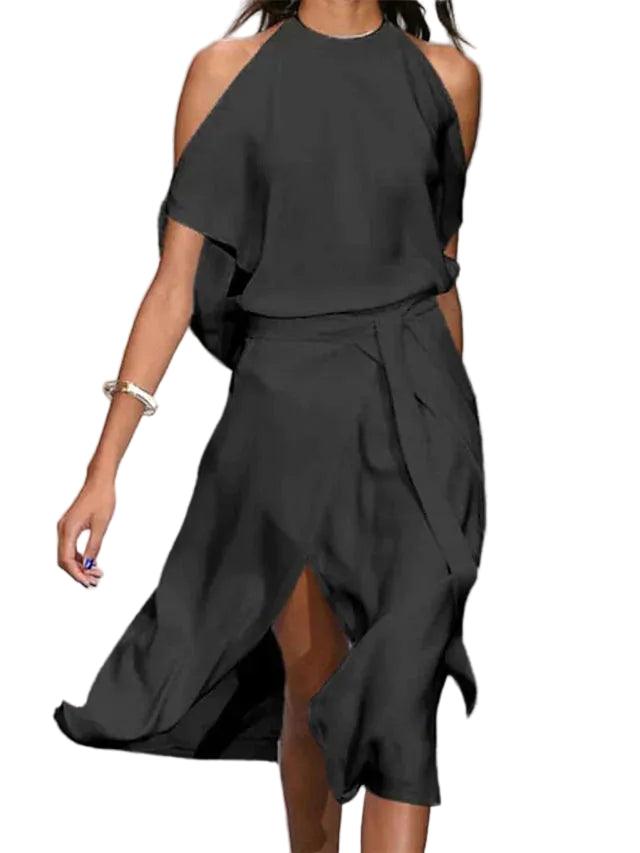 Robe pour femme avec épaules découpées | Robe d&
