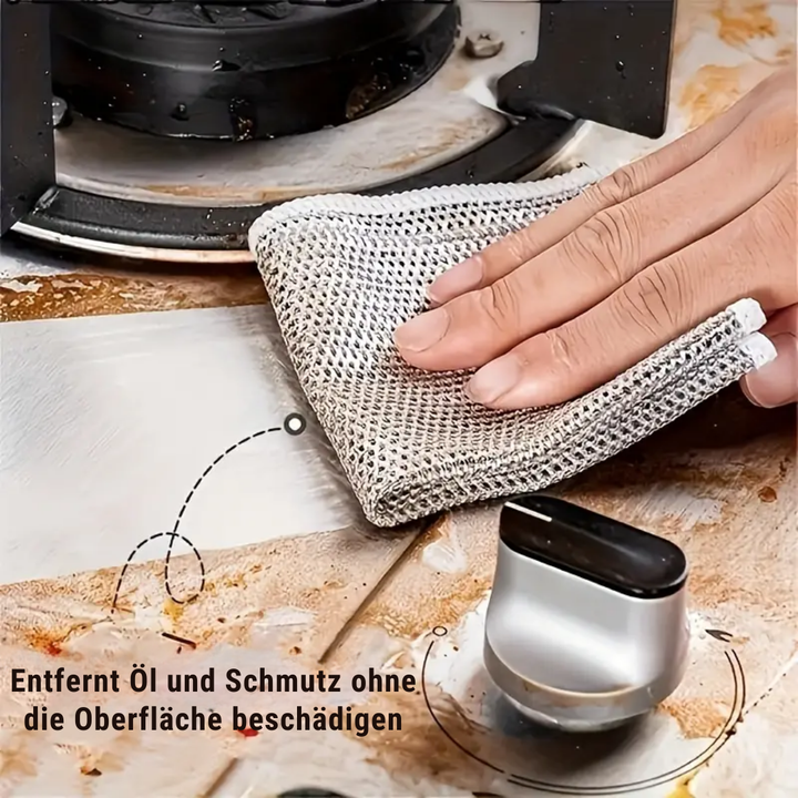 Reinigungstücher kratzfrei für Küche &amp; Haushalt | Stark gegen Fett, viel Schaum &amp; saugstark | 10er Set 20x20 cm