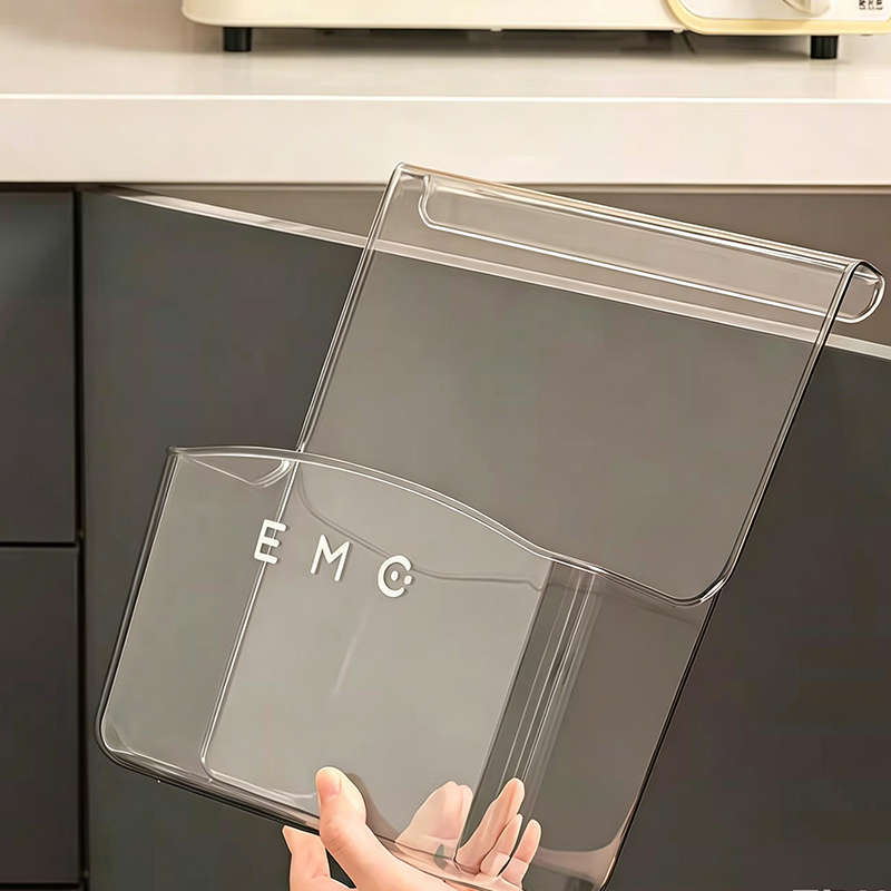 Über-Schranktür Aufbewahrungsbox transparent | Platzsparender Küchen-Organizer zum Einhängen | ClearSpace