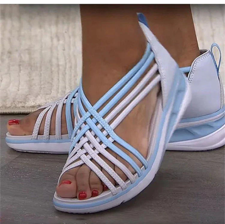 Orthopädische Damen Sommersandalen leicht &amp; wasserdicht | Stabiler Halt &amp; rutschfest | Für Outdoor &amp; Urlaub, bequem an heißen Tagen
