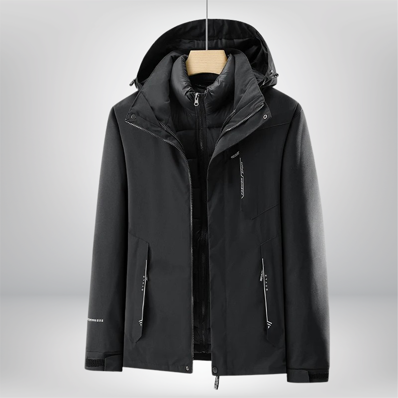 Damen Skijacke mit Kapuze | Sportliche Winterjacke mit verstellbarer Kapuze und praktischen Taschen für Ski und Outdoor