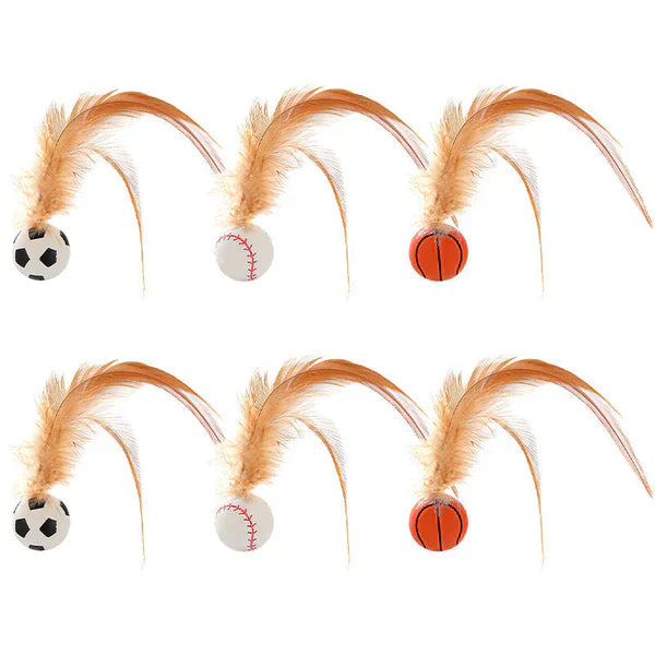 Limited Time 50% Off Interactive Feather Cat Bouncing Ball
