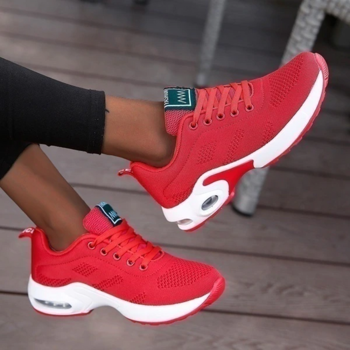Damen Orthopädische Sneaker mit Mesh | Leicht &amp; atmungsaktiv | Stoßdämpfung &amp; ergonomische Sohle | Für Alltag &amp; Sport