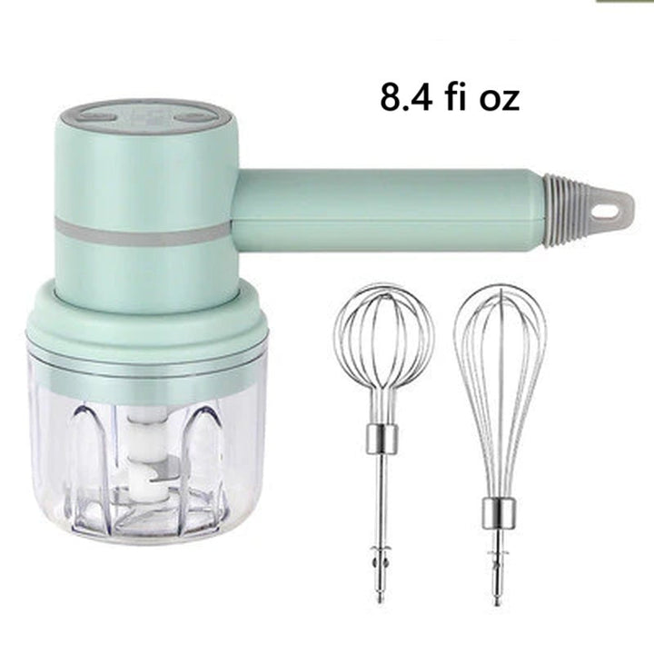 Cordless hand mixer | 3 speeds | Rechargeable | Stainless steel beaters
