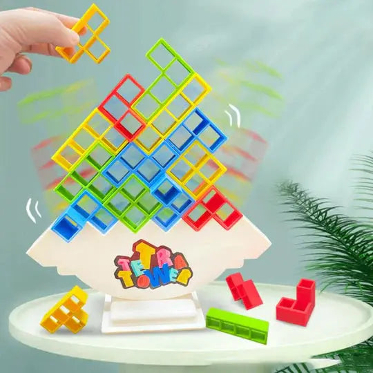 Lernspiel mit Bausteinen für Kinder | Bunte Bausteine mit Aufgabenkarten | Fördert Logik &amp; Feinmotorik